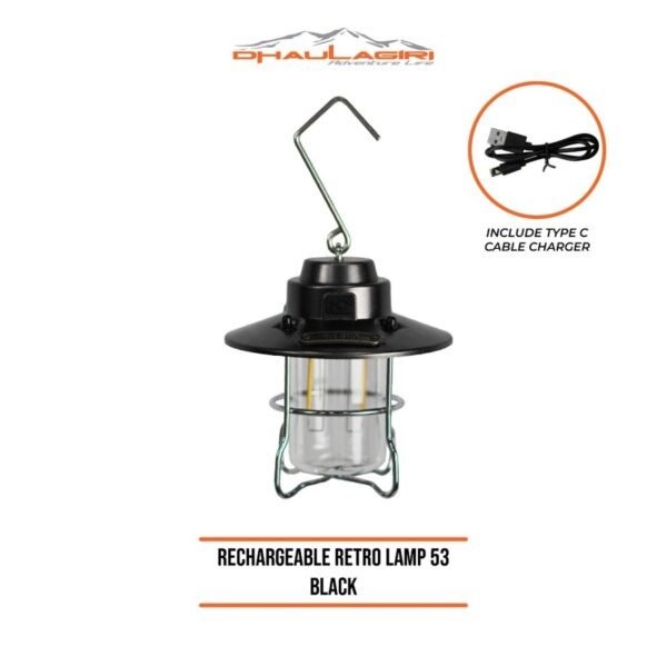DH RECHARGEABLE RETRO LAMP 53 - Image 2