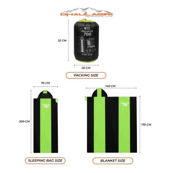 DH SLEEPING BAG DREAM OZ 700 - Image 3