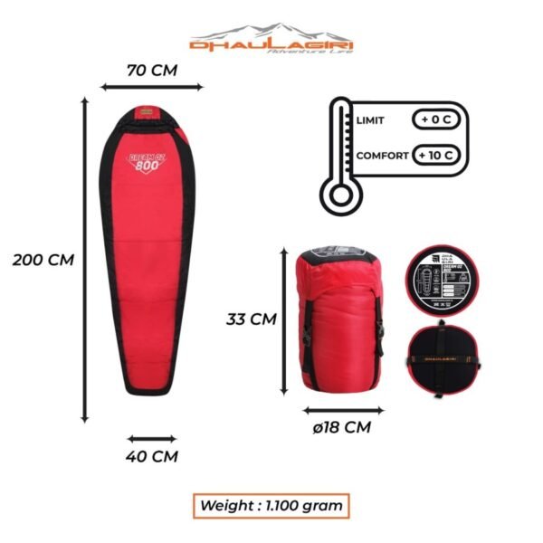 DH SLEEPING BAG DREAM OZ 800 - Image 5