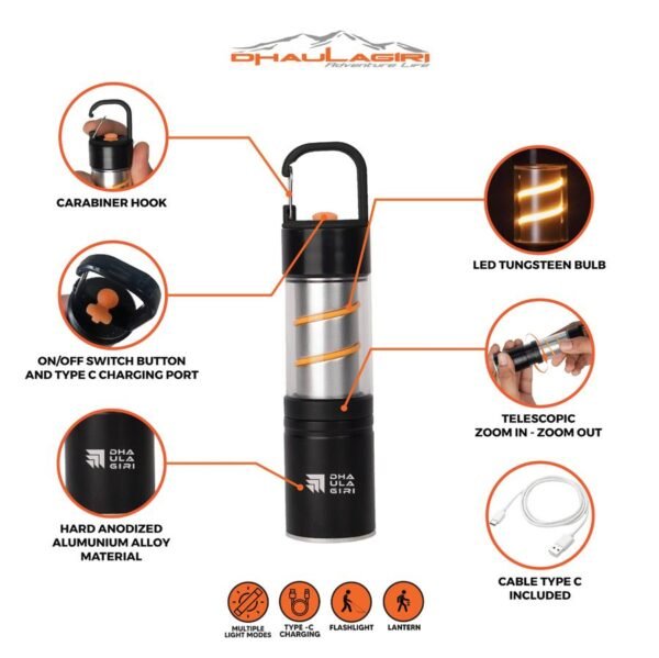 DH RECHARGEABLE FLASHLIGHT 705 - Image 3