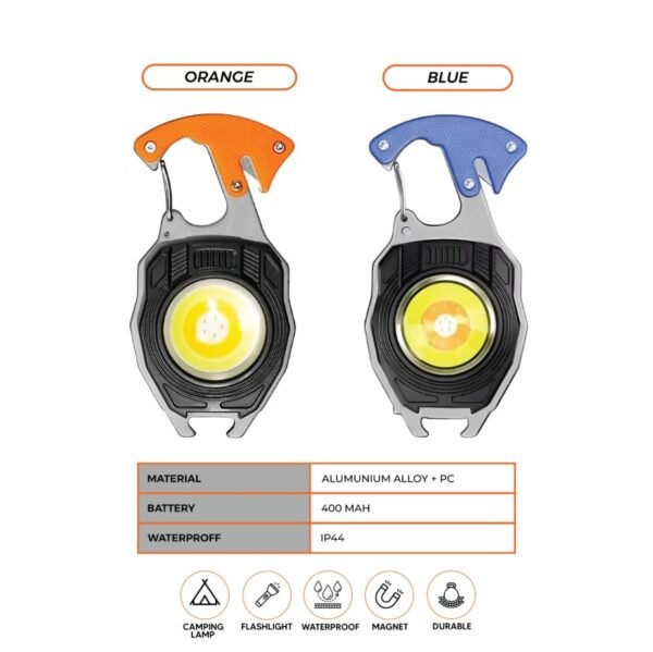 MULTIFUNCTION LED RECHARGEABLE KEYCHAIN LIGHT - Image 6