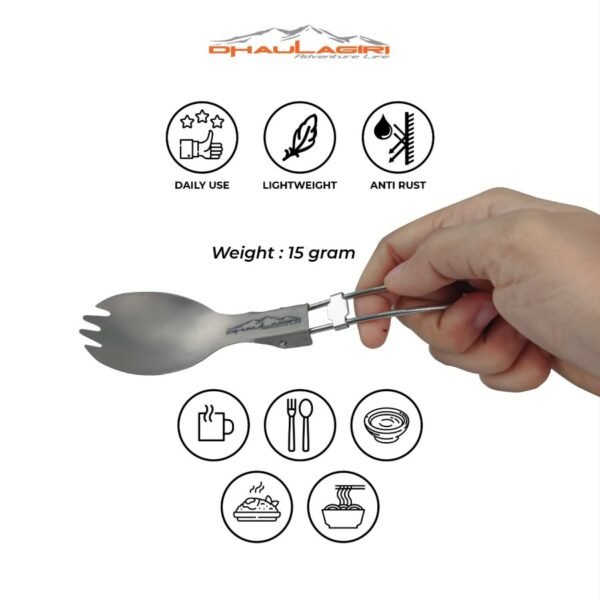 DH FOLDING SPORK TITANIUM - Image 4