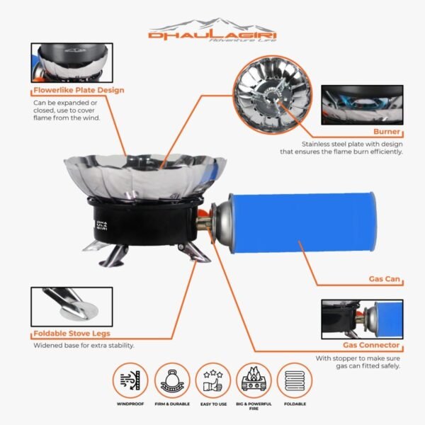 DH CAMPING STOVE WINDPROOF 203 - Image 3