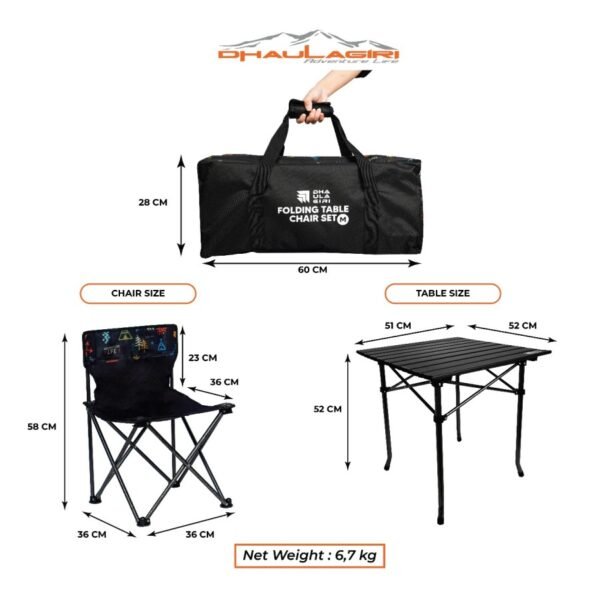 DH FOLDING TABLE AND CHAIR SET M - Image 2