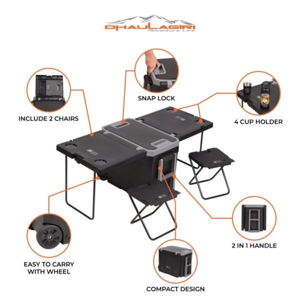 DH 32L COOLER BOX TABLE AND CHAIR - Image 4