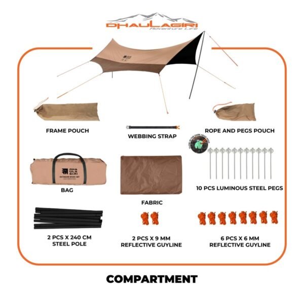 DH OCTAGON BIVAC SET LIGHT PROTECTION - Image 3