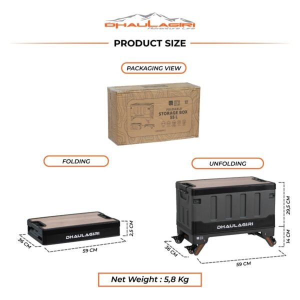 DH FOLDABLE STORAGE BOX 55L - Image 2