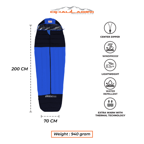 SLEEPING BAG DREAM OZ 900 THERMAL TECH - Gambar 2
