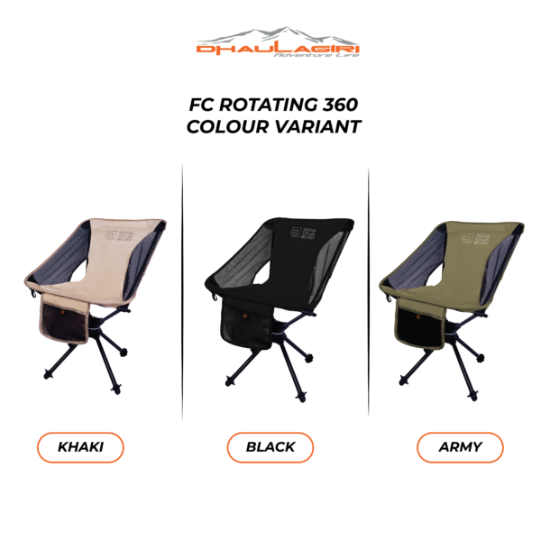 DH FOLDING CHAIR ROTATING 360° - Gambar 4