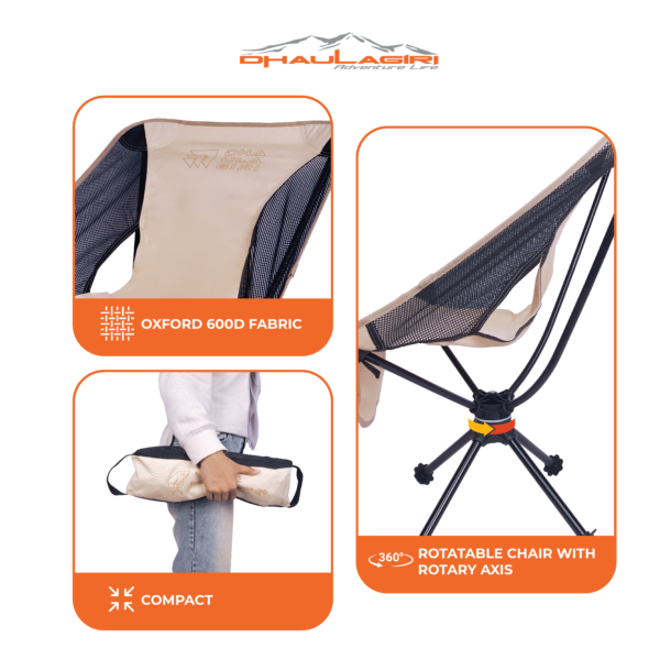 DH FOLDING CHAIR ROTATING 360° - Gambar 7