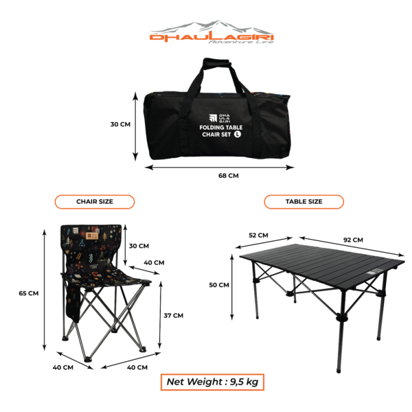 FOLDING TABLE CHAIR SET L - Image 2