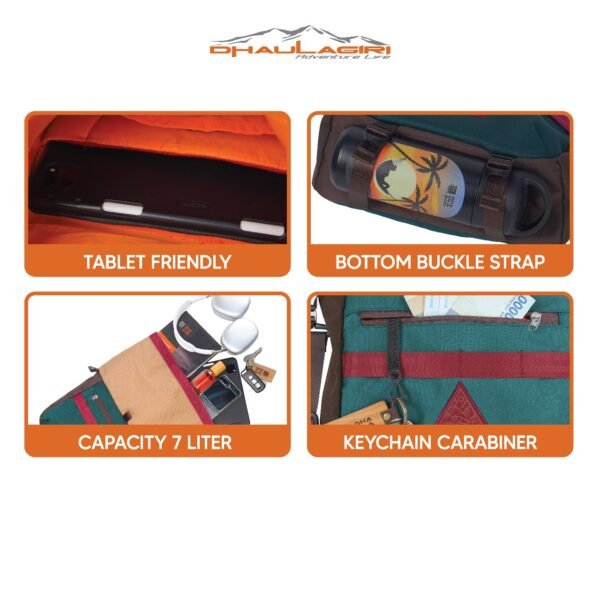 DH AERIOS ROLLTOP SLING BAG - Image 7