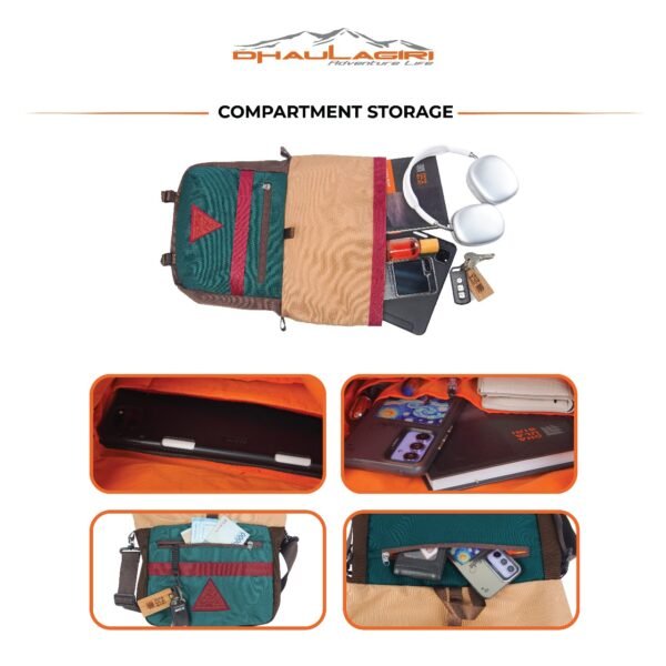 DH AERIOS ROLLTOP SLING BAG - Image 8