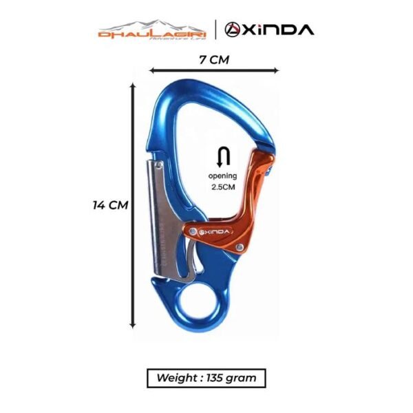 XINDA CARABINER DOUBLE ACTION LOCKING SYSTEM Q9652 - Image 2