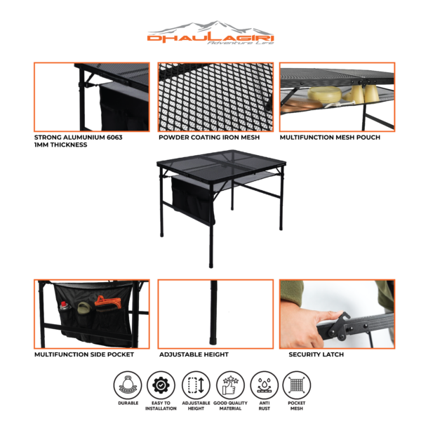 FOLDING MESH TABLE L - Gambar 3