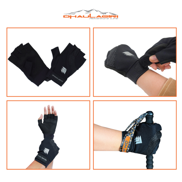 DH HALF FINGER GLOVE HF 07 - Gambar 4