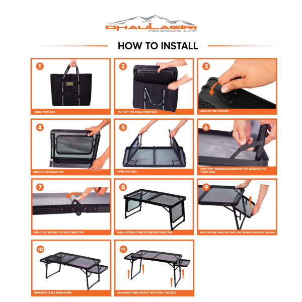 FOLDING MESH TABLE M - Gambar 5