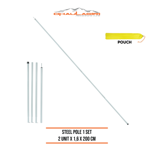 STEEL POLE 1,6 X 200 CM