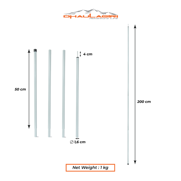 STEEL POLE 1,6 X 200 CM - Image 2