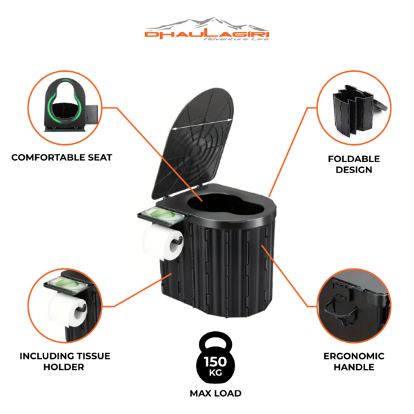 PORTABLE FOLDING TOILET - Gambar 3