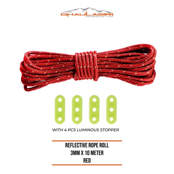 REFLECTIVE ROPE ROLL 3MM X 10M