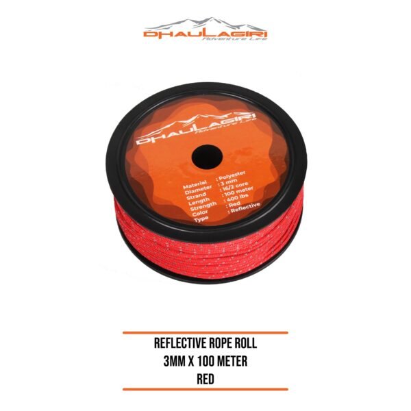 REFLECTIVE ROPE ROLL 3MM