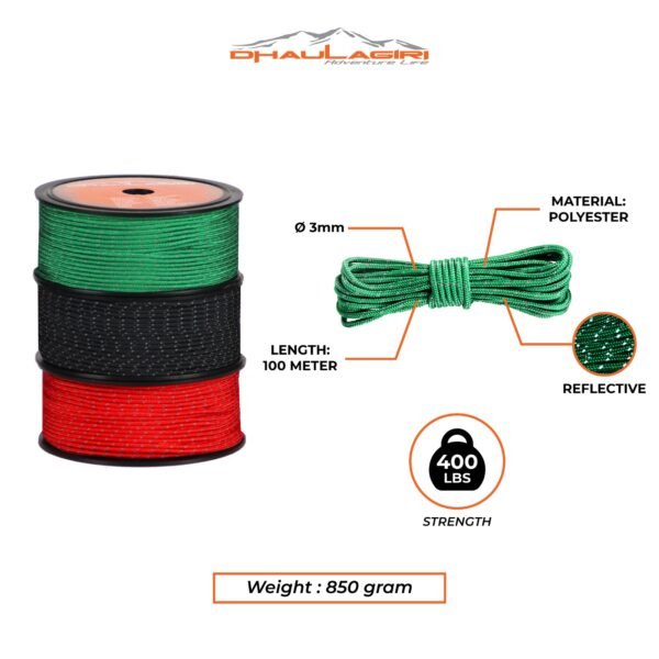 REFLECTIVE ROPE ROLL 3MM - Gambar 5