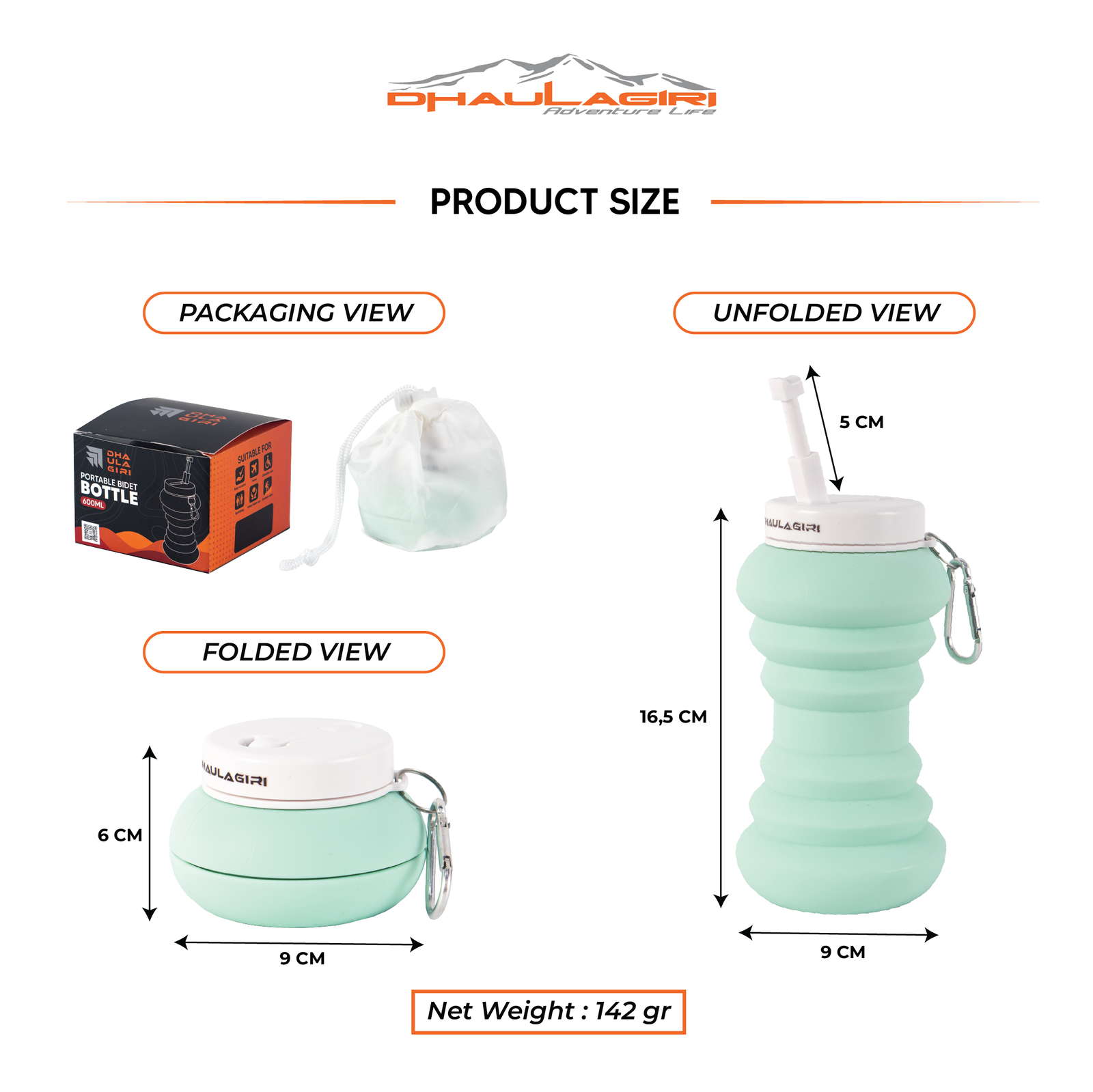 PORTABLE BIDET BOTTLE 600ML - Gambar 5