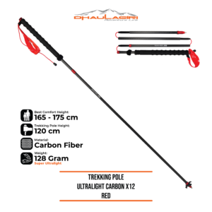 TREKKING POLE ULTRALIGHT CARBON X12