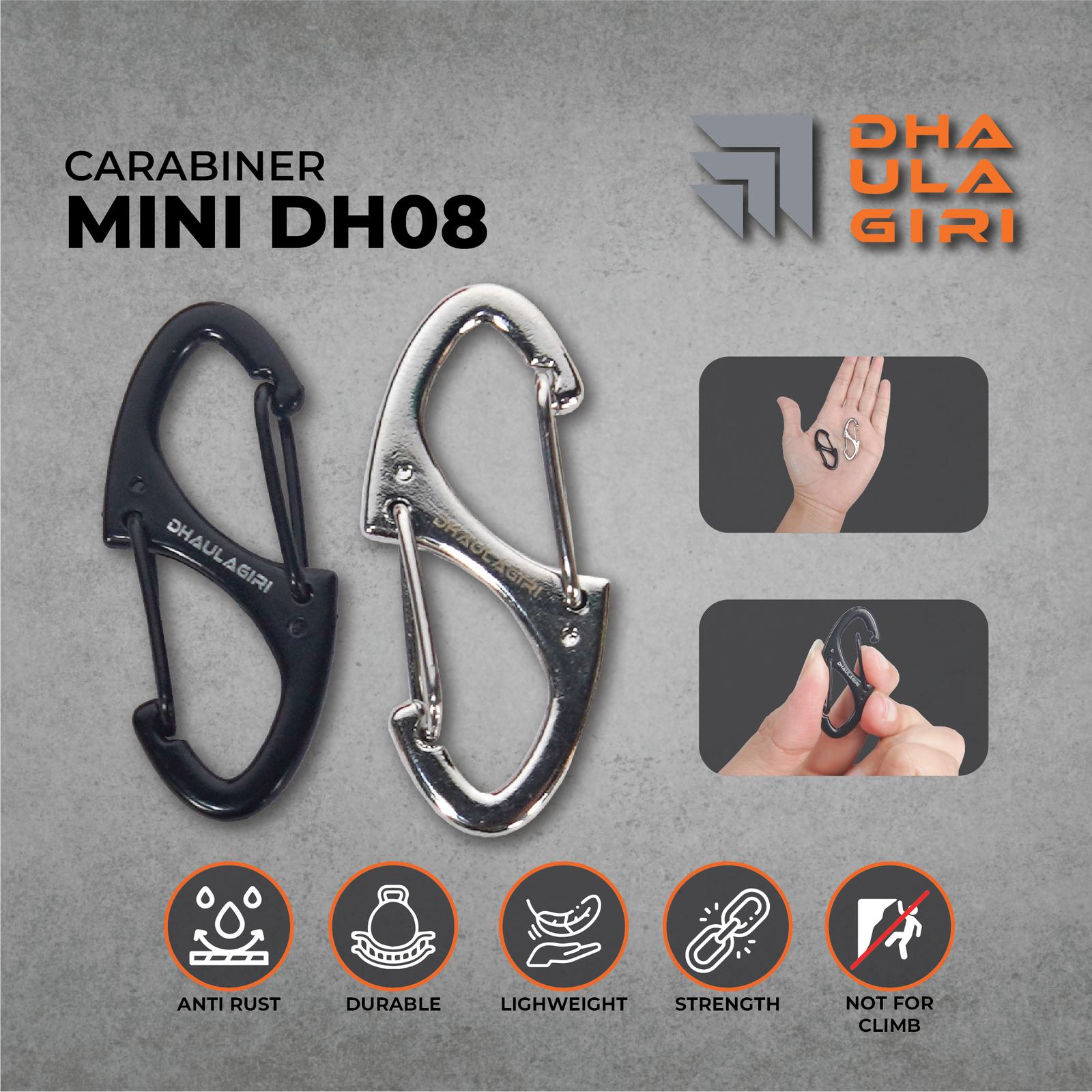 CARABINER MINI DH08 - Gambar 6