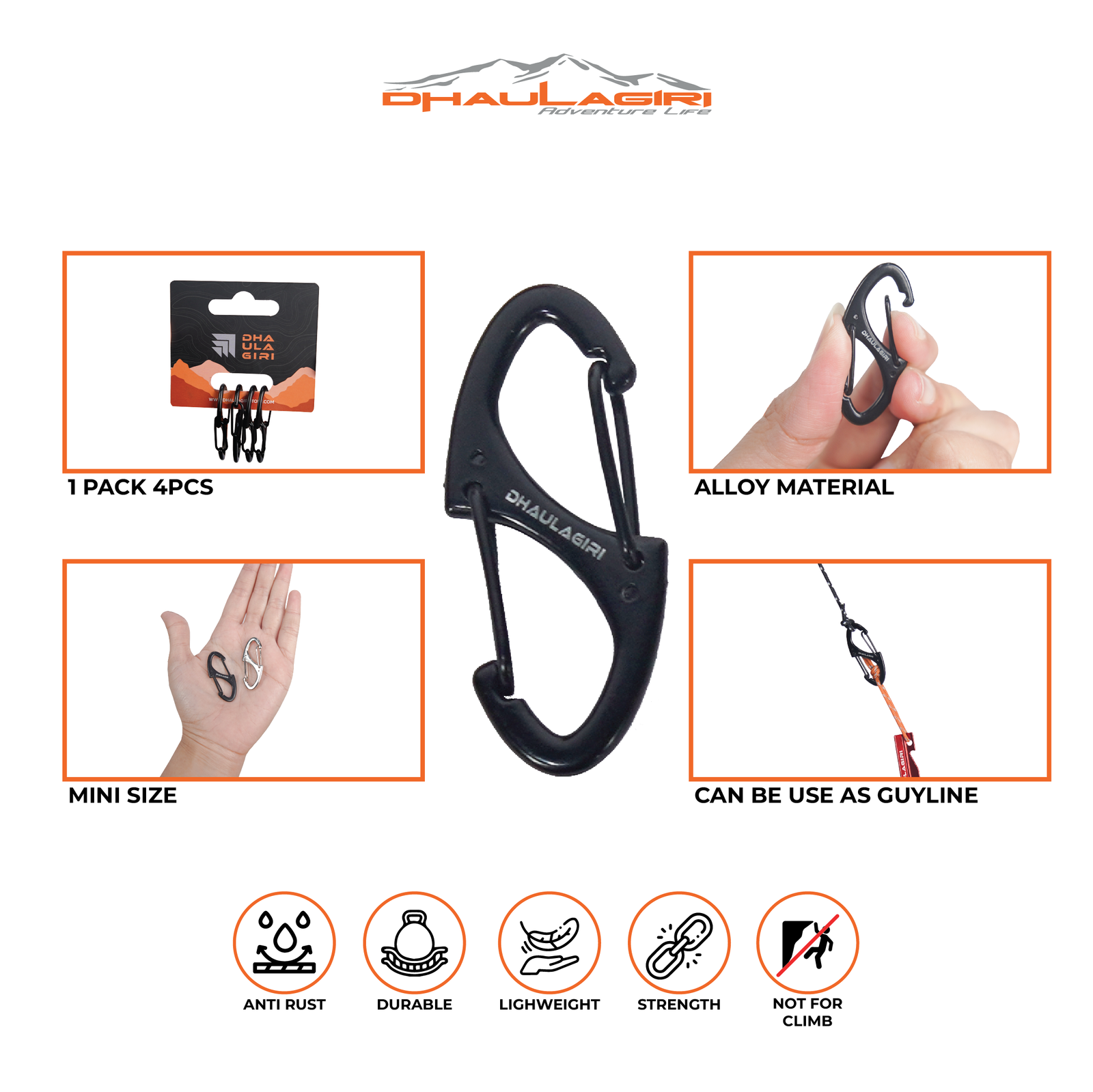 CARABINER MINI DH08 - Gambar 5