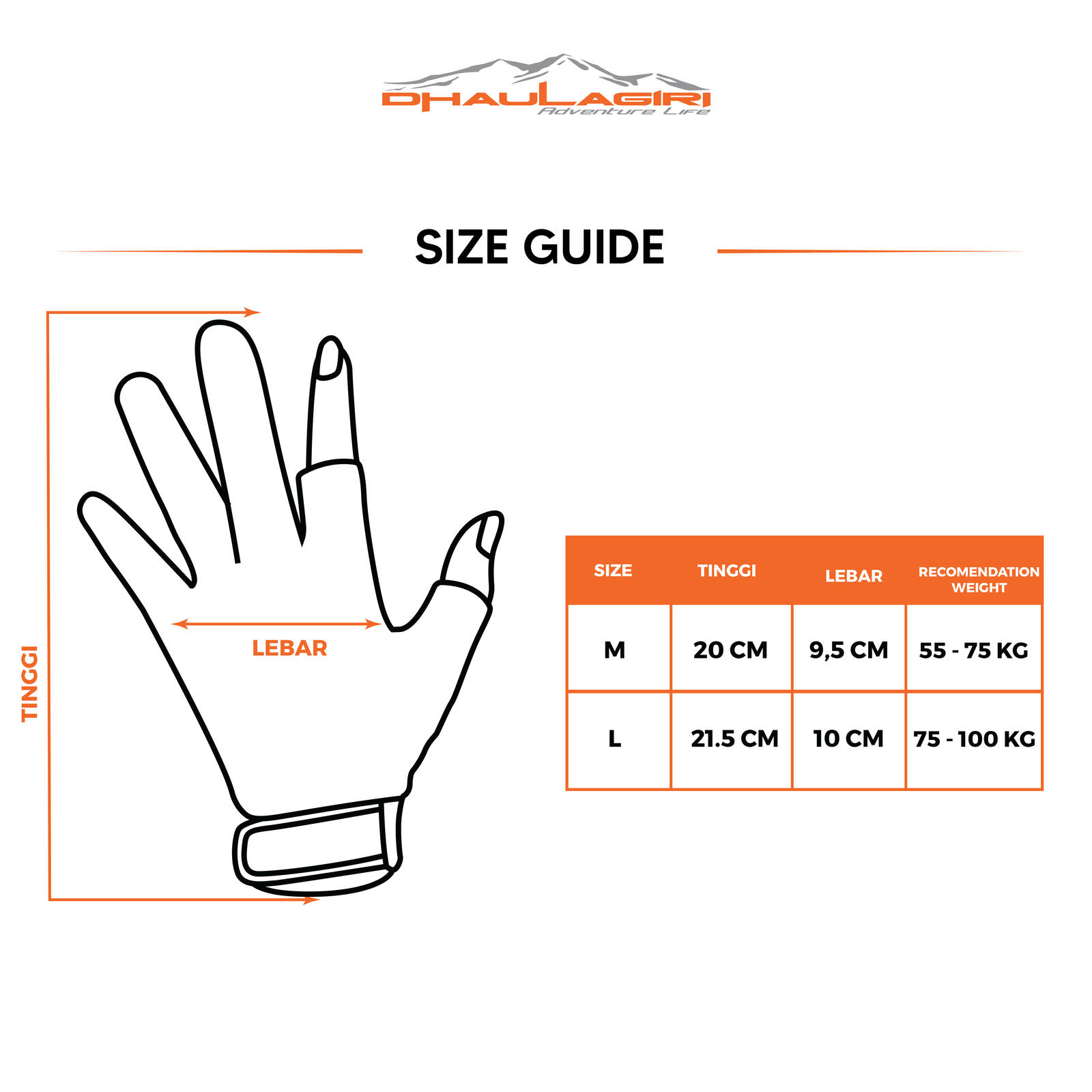 FULL FINGER GLOVE FF02 - Gambar 5