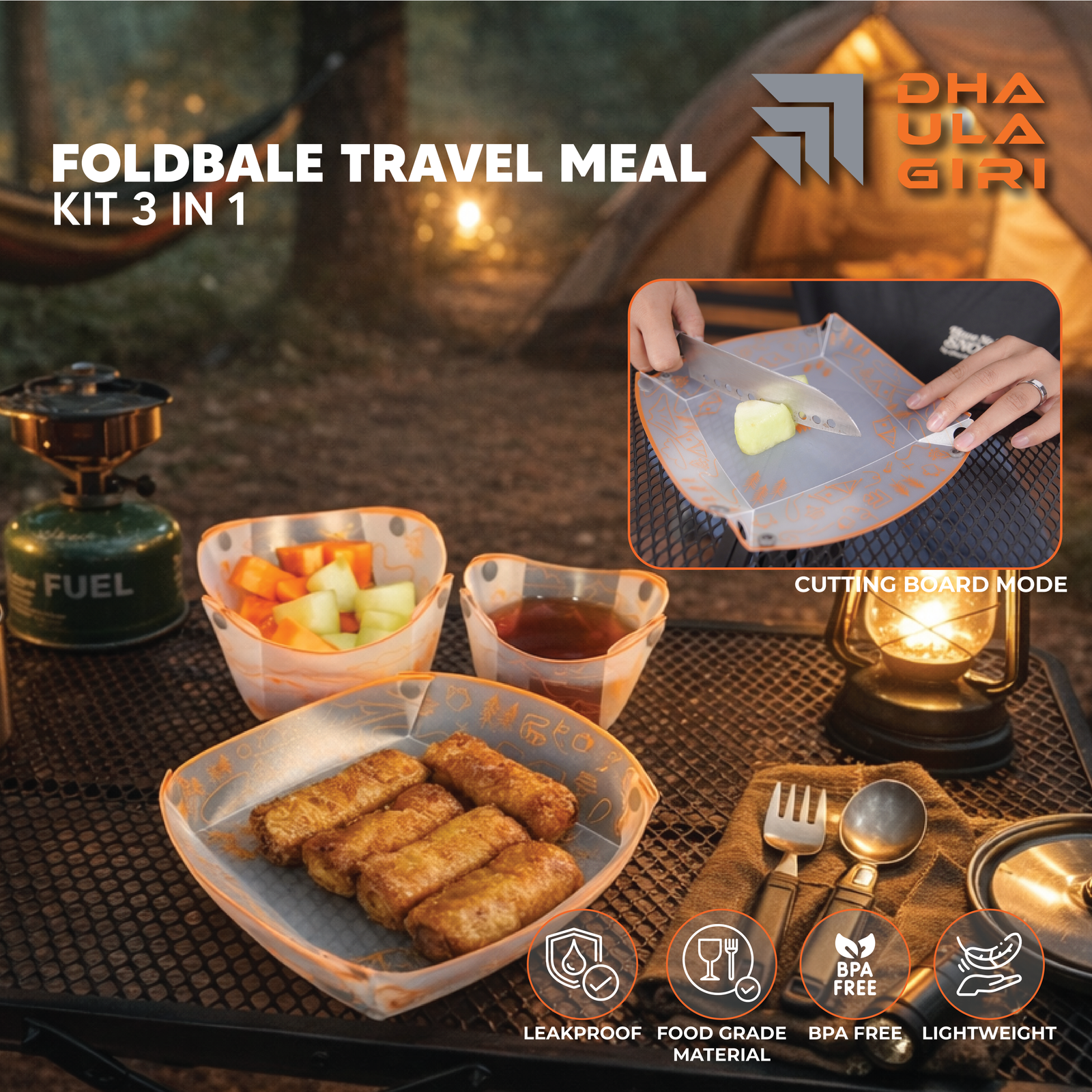 FOLDABLE TRAVEL MEAL KIT 3 IN 1 - Image 5