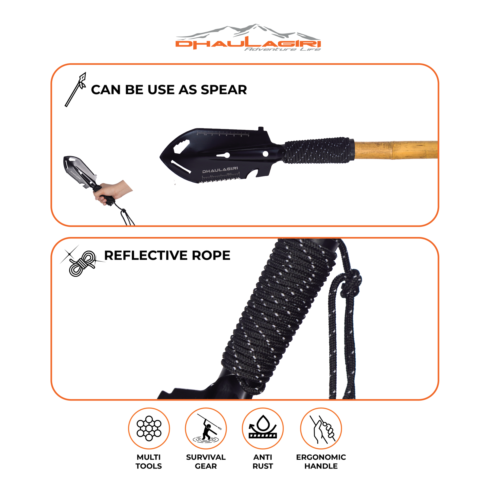 9 IN 1 MULTIFUNCTION SHOVEL 800 - Image 5