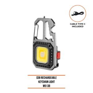 COB RECHARGEABLE KEYCHAIN LIGHT W5138