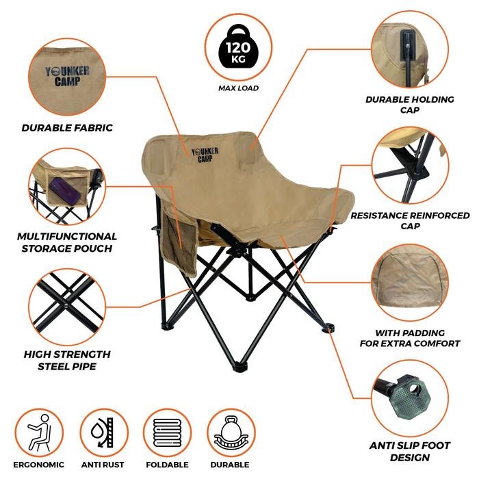 YOUNKER CAMPING FOLDING CHAIR QQ - Image 6