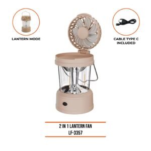 2 IN 1 LANTERN FAN LF 3357