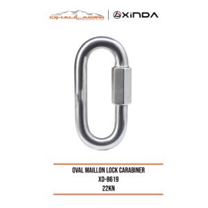 OVAL MAILON LOCK CARABINER 22KN XD-8619