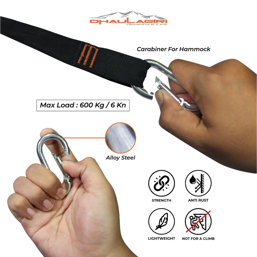 CARABINER HAMMOCK 9007 (8CM) - Gambar 4