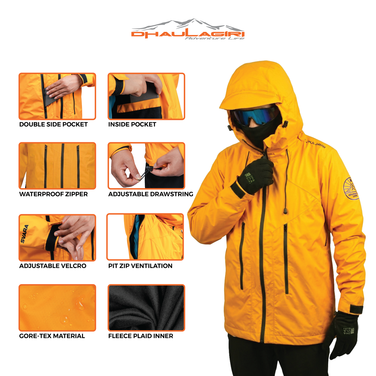 SVARA WATERPROOF JACKET - Gambar 5