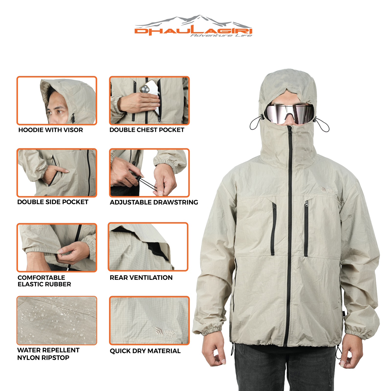 PAVANA WINDBREAKER JACKET - Gambar 5