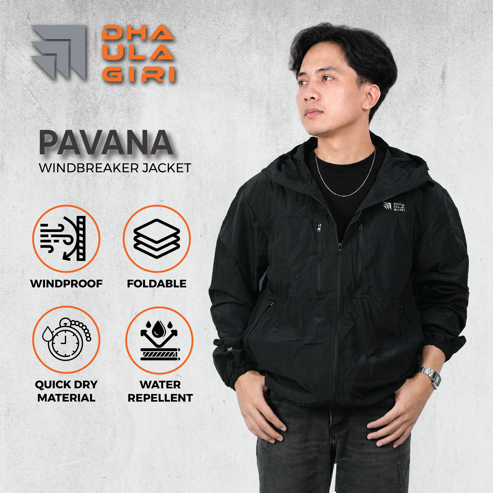 PAVANA WINDBREAKER JACKET - Gambar 8
